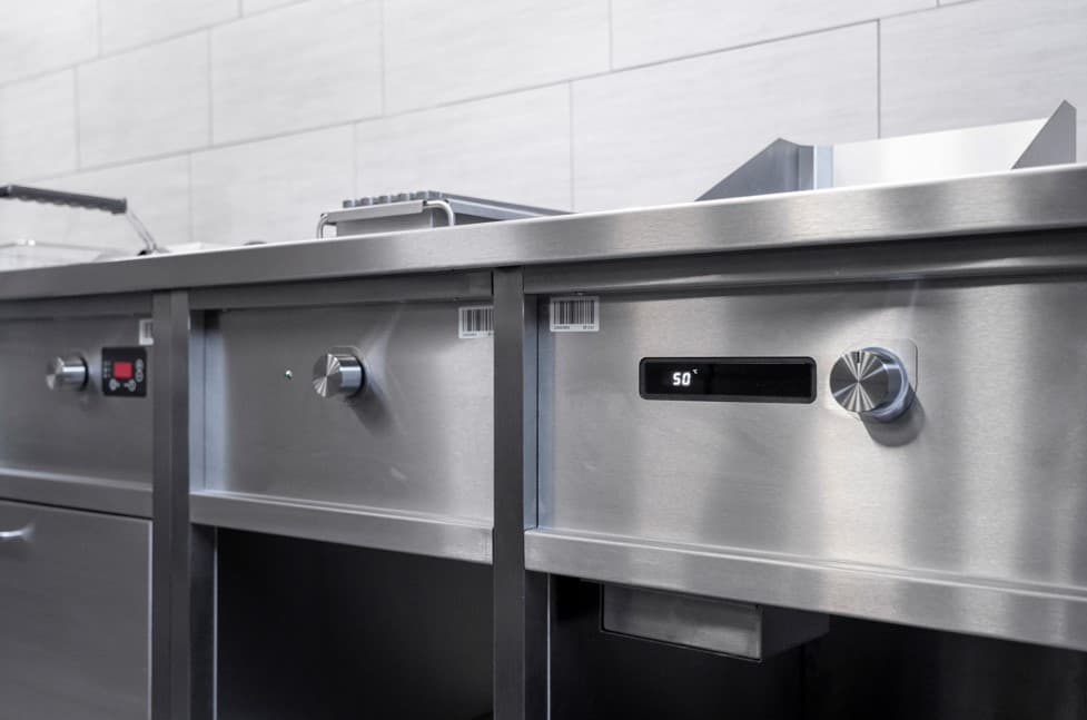 Detail van Gazi drop-in apparatuur